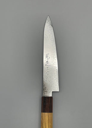 【ペティナイフ】ダマスカス 150mm マホガニーとけやき八角柄