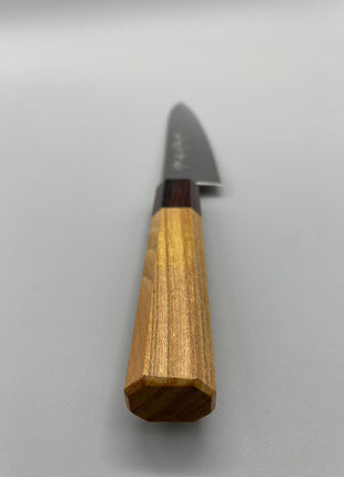 【ペティナイフ】ダマスカス 150mm マホガニーとけやき八角柄