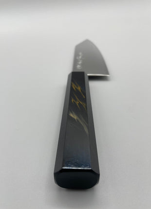 【切付包丁】ダマスカス 180mm 漆塗り（稲妻）八角柄