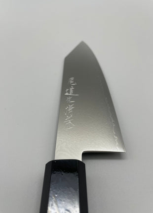 【切付包丁】ダマスカス 180mm 漆塗り（稲妻）八角柄