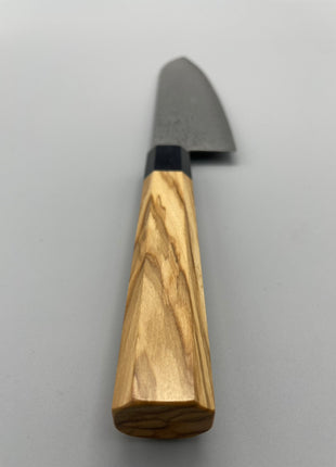【三徳包丁】和包丁柄 ダマスカス67層 165mm 黒合板とオリーブ八角柄