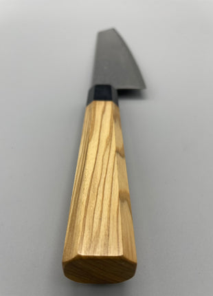 【切付包丁】和包丁柄 ダマスカス67層 180mm 黒合板とオリーブ八角柄