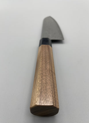 【三徳包丁】和包丁柄 ダマスカス67層 165mm 黒合板とくるみ八角柄