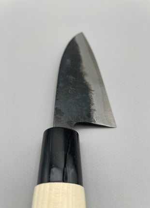 【黒打ち万能包丁】白鋼（黒打ち）120mm