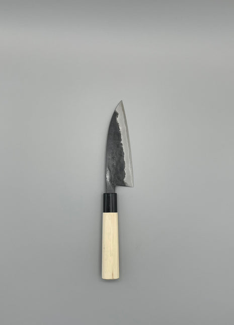 【黒打ち万能包丁】白鋼（黒打ち）135mm