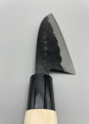 【黒打ち万能包丁】白鋼（黒打ち）135mm