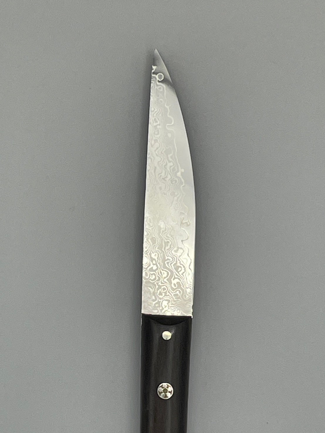 ステーキナイフ】ダマスカス 110mm 黒檀柄 – 山崎清春商店~尾道刃物~