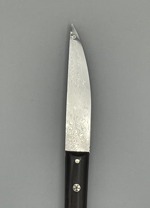 【ステーキナイフ】ダマスカス 110mm 黒檀柄